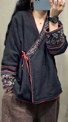 Mode Kimono, Estilo Hippie, Mode Boho, Padded Coat, 가을 패션, Mode Inspiration, The Clothes, Diy Clothes, Aesthetic Clothes