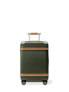 Meet the world’s first carbon-neutral carry-on, perfectly sized for long weekend trips. The Aviator Carry-On is crafted of sustainably-sourced materials including recycled polycarbonate, recycled aluminum, and recycled vegan leather. As a first in the industry, we offset all carbon emissions that are generated by creating and shipping the Aviator Carry-On to you—then, we offset the estimated emissions of its first trip with you. Trolly Bag, Travel Suitcases, Long Weekend Trips, Travel Prep, Safari Green, Hard Shell Luggage, The Aviator, Carry On Size, Trolley Bags