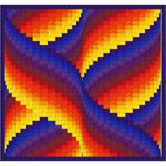 an image of a colorful pattern made with squares