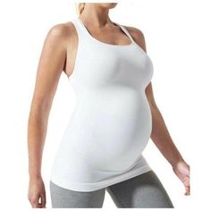 Blanqi White Everyday Maternity Belly Support Stretch Smooth Fit Tank Top S Nwt Brand: Blanqi Size Type: Regular Size: S Style: Tank Top Material: Nylon Blend Color: White Pattern: Solid Neckline: Scoop Neck Accents: Tummy Support Features:Stretch Belly Support Pregnancy, Belly Support, Style Tank Top, Maternity Tank Tops, Pregnancy Shirts, Workout Tank Tops, Maternity Tops, Black Tank Tops