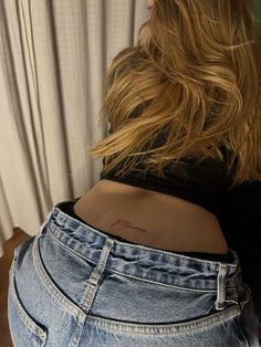 Lower Back Tattoo Aesthetic, Find Line Tattoo Ideas, Lumbar Tattoo, Baddies Tattoos, Lower Back Tattoo Ideas, Tattoo Espalda Mujer, Tattoo Espalda, Lower Back Tattoo, Wrist Tattoo Designs