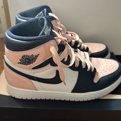 Authentic. Bought From Stockx Size 8.5 Women’s Equivalent To Men’s 7 In Pristine Conditions, Barely Worn. Comes With Everything In Pics Nike Shoes Air, Air Jordan 1 Retro High Og, Air Jordan 1 Retro High, Air Jordan 1 Retro, Jordan 1 Retro High, Jordan 1 Retro, Air Jordan 1, Mens Shoes Sneakers, Jordan 1