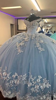 Baby Blue Quinceanera, Lavender Quinceanera, Prom Dress Ball Gown, Dresses Lavender, Quinceñera Dresses, Dresses Quince