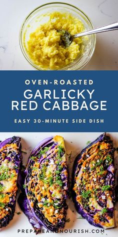 grilled red cabbage is an easy and delicious side dish that's ready in under 30 minutes