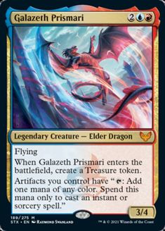 a card with an image of a dragon on it