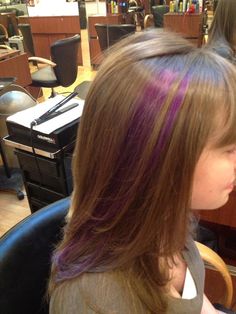 streaks for kids Blue Hair Streaks, Hair Dye Ideas, Hair Color Streaks, Chalkboard Ideas, Hair Streaks