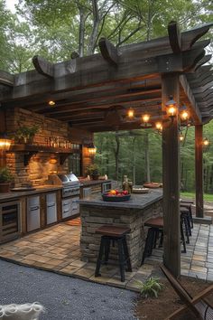 Master Grillmaster Dreams: 59 Outdoor Kitchen Layouts with Prime Grill Areas in 2024 Grill Backyard, Grilling Station, Rustic Outdoor Kitchens, Kitchen Bars, Oasis Backyard, Patio Decorations, Outdoor Grill Station, Outdoor Cooking Area, Party Backyard