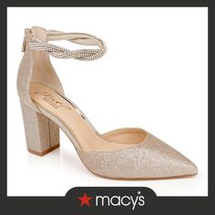 in stock Night Adventures, Jewel Badgley Mischka, Block Heel Pumps, Mother Of Groom Dresses, Gold Pumps, Heels Classy, Heel Pumps, Badgley Mischka, Pump Shoes