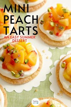 mini peach tarts an easy summer dessert