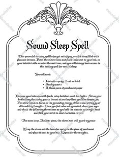 *** PLEASE SEE SHOP ANNOUNCEMENTS BEFORE ORDERING FOR IMPORTANT SHIPPING INFORMATION, DEADLINES, SHOP UPDATES, ETC. ***SOUND SLEEP SPELL DIGITAL IMAGE | INSTANT DOWNLOADGraphic Design of a Sound Sleep Spell set in an ornate frame / border.  Perfect if you're in need of a restful night full of pleasant dreams!Print and use for your art and crafting projectsNOTE:  The actual image you will be receiving is shown in the digital image sample, not in the napkin photos.  Interested in those napkins?  T Spell For Good Sleep, Sleep Jar Spell, Sleep Magic Spell, Sleep Spells Witchcraft, Sleep Protection Spell, Dream Spells Witchcraft, Sleep Blessing Witchcraft, Magick Spells Real Witches, Restful Sleep Spell