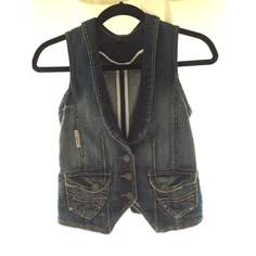 J&Company Denim Vest; Size S; Never Worn; No Tag Casual Stretch Denim Vest In Dark Wash, Casual Stretch Dark Wash Denim Vest, American Eagle Shirt, White Halter Maxi Dress, Maxi Gowns, Knitted Tank Top, Denim Vest, Dark Denim, White Skirts