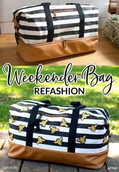 the weekend bag refashion is an easy way to keep your belongings organized