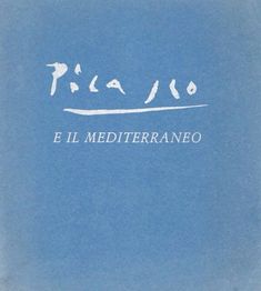 a blue book with the words el mediterraneo written in white