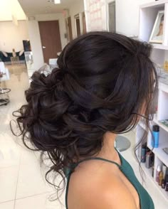 Свадебная причёска Loose Curls Updo, Loose Wedding Hair, Evening Hairstyles, Hair Done, Updo Hairstyles