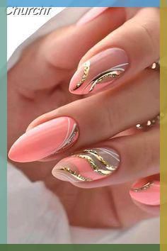 Nail Palette, Bridal Nails Designs, Simple Spring Nails, Nail Art Stripes, Video Tiktok