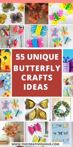 25 unique butterfly crafts for kids to make with paper plates and other crafting supplies