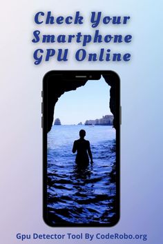 a cell phone with the text check your smartphone gpu online on it's screen