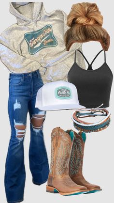 Country Outfits Women, Cute Cowgirl Outfits, Lainey Wilson, Casual Country Outfits, Things To Wear, Southern Outfits, Country Style Outfits, Western Wear Outfits, Cute Country Outfits