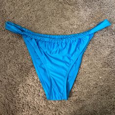 Blue Shiny Bikini Bottoms! Adjustable Along The Sides! Never Worn! In Perfect Condition! Wild Fable, Womens Swim, Color Blue, Swimming, Women Shopping, Blue, Color