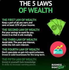 the 5 laws of wealth info sheet