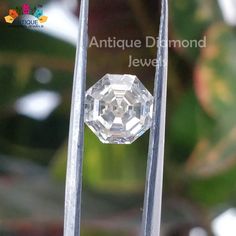 🖤 Title 1.88 Ct Octagonal Step Cut Near White Color Loose Moissanite Stone For Making Ring And Pendant I 7.33*7.32*4.77 MM This stone is cut and polished by our experienced craftsmen. All diamonds or stones manufactured by us are conflict-free. They are pure moissanite and are not treated to enhance color or clarity. You can view the complete video of this beautiful ring on Youtube please click on a link below: ❤️ Description of Loose moissanite: * Stone Shape: Octagonal Step Cut * Stone Weight Moissanite Vs Diamond, Diamond Jewel, Forever One Moissanite, Step Cut, Jewelry Wedding Rings, Antique Diamond, Beautiful Ring, White Rose Gold