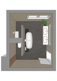 an overhead view of a bathroom with toilet and sink