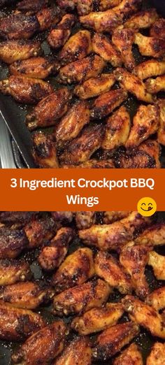 the three images show different types of chicken wings