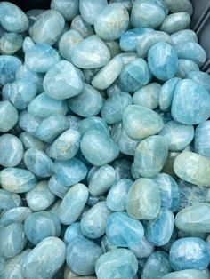 Aquamarine Tumbled Stone (Grade A) - Polished Aquamarine Crystal. These are natural Crystals and Gemstones, so each stone will be unique and have variations in natural characteristics such as Size, Shape, Inclusions, and Color. Throat Chakra Crystals, Green Aquamarine, Jolie Photo, Natural Energy