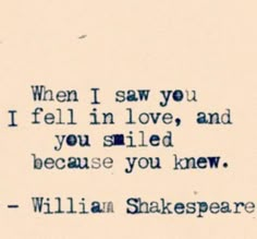 william shakespeare quote about love and being in love