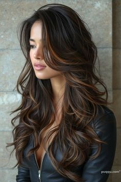 Balayage Ideas, Rambut Brunette, Brunette Hair With Highlights, Dark Hair With Highlights, Hair 2024, Brown Hair Balayage, Hair Balayage, Burgundy Hair