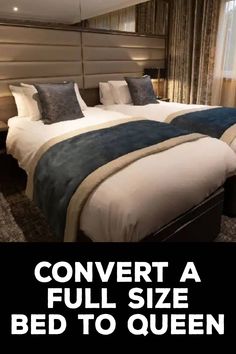 How to Convert a Full Size Bed to Queen Full Size Mattress, Queen Mattress Size, Bed Size, White Sofas, Basic Tools