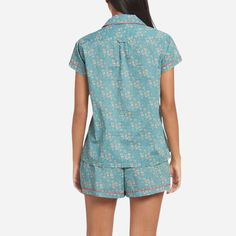 This short pajama set is loosely fit to the body for luxurious lounging. The flat front elasticated waist, pockets, and cute cap sleeves make it the set of our dreams. Cut from Liberty’s iconic Tana Lawn™, these PJs are lightweight, joyful, and the perfect addition to any Anglophile’s closet. Delicate detailing, soft piping and a convertible camp collar allow for comfort that doesn’t sacrifice style. Long Sleeve Pajamas, Cute Cap, Cute Caps, Liberty Of London Fabric, Floral Print Design, Short Pj Set, Fabric Houses, Bedtime Routine, Liberty Print