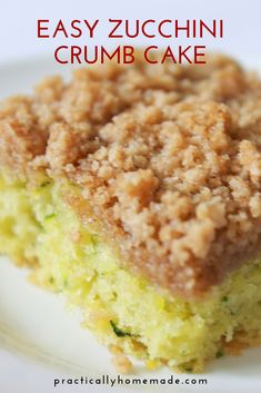 a close up of a piece of cake on a plate with food crumbs