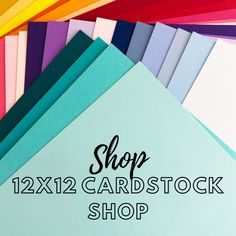 the 12x12 cardstock shop has many different colors and sizes to choose from