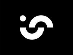 a black and white logo with the letter c in it's center, on a dark background