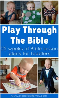 play through the bible 25 weeks of bible lesson plans for toddlers