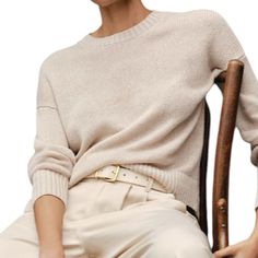 Nwt Madewell Oat Brown Linen Drop Shoulder Pullover Sweater. This Versatile Sweater Is Definitely A Staple Wardrobe Piece! Lightweight And Breathable, Made From 100% Linen With A Crewneck Plus Ribbed Hem & Sleeves. Made For A Relaxed Fit And Slightly Cropped. This Piece Finishes With Drapey Sleeves And Is Perfect For Layering At Anytime Of The Year. Classic Minimalist Style! Women’s Size Xxs Measurements Chest 18.5” Waist 17” Length 21” Measurements Are Approximate And Taken While Laid Flat. Casual Oatmeal Sweater For Fall, Cozy Oatmeal Sweater For Fall, Oatmeal Long Sleeve Sweater For Fall, Cozy Long Sleeve Oatmeal Sweater, Long Sleeve Oatmeal Sweater For Spring, Casual Long Sleeve Oatmeal Sweater, Casual Neutral Sweater For Work, Cozy Neutral Sweater For Workwear, Cozy Neutral Sweater For Work