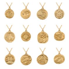 Hand carved and truly unique, these zodiac necklaces are Susan's signature designs. Lovely to wear on their own or to layer with other necklaces and chains. Metal: 14k Yellow GoldMeasurements: Chain length: 16-18" Adjustable chain, Pendant diameter: Approx. 16–19mm Style Aries, Taurus, Gemini, Cancer, Virgo, Capricorn, Leo (18K Yellow) in stock Shipping and Delivery: IN STOCK items will ship within 2 business days Sizes not In Stock will be MADE TO ORDER Please allow 4-5 weeks for delivery All M Zodiac Necklace Scorpio, Aries Pendant, Capricorn Leo, White Pearl Bracelet, Wolf Jewelry, Zodiac Necklace, Zodiac Necklaces, Pearl Studs, Signature Design