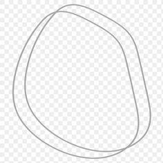 a line drawing of an oval object on a transparent background, with no background clipping