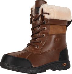 PRICES MAY VARY. Waterproof leather and suede upper, with waterproof bootie constuction UGGpure wool insole Molded rubber outsole for traction UGGpure wool shaft lining and Thinsulate insulation Cold weather rated to -20C Kids Uggs, Kids Luggage, Luxury Store, Pharmacy Gifts, Big Kids, Cold Weather, Bootie, Special Features, Insulation