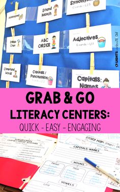 grab and go activity for children to practice their writing skills