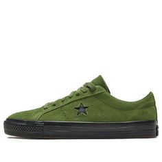 Converse One Star Pro Retro Low Tops Casual Skateboarding Shoes Unisex Green 166838C (SNKR) Green Urban Skate Shoes With Vulcanized Sole, Urban Green Skate Shoes With Vulcanized Sole, Converse Urban Skate Shoes For Streetwear, Urban Converse Skate Shoes For Streetwear, Converse High-top Sneakers For Skateboarding, Converse Sneakers With Rubber Sole For Skateboarding, Low-top Skate Shoes With Vulcanized Sole, Low-top Skate Shoes With Vulcanized Sole For Outdoor, Green Vulcanized Sole Skate Shoes