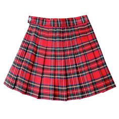 Classic pleated tennis skirts with a button and concealed side zipper closure, and lined with safety shorts. Definitely an essential for Christmas! XS: 23.5" waist, 15" lengthS: 25" waist, 15" lengthM: 26.5: waist, 15" lengthL: 28" waist, 15.5" lengthXL: 29.5" waist, 15.5" length2XL: 31" waist, 15.5" length3XL: 32.5" waist, 15.5" length Pleated Mini Skort For School, School Tennis Skirt For Fall, Preppy Lined Tennis Skirt For School, Casual Fitted Red Tennis Skirt, Red Mini Pleated Tennis Skirt, Casual Red Pleated Skirt For School, Red Mini Length Bottoms For School, Red Mini Skirt For School In Summer, Red Fitted Bottoms For School