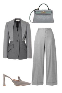 Grey Outfits, Fashion Fails, Woman Suit Fashion, Women Office, Kpop Fashion Outfits