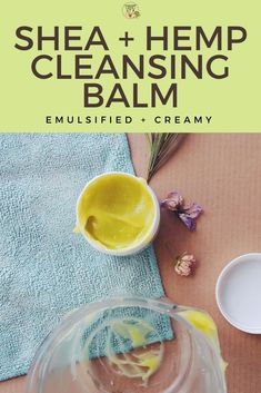 Looking for a nourishing cleanser that won't dry your skin but gently cleanses it and moisturizes it instead? This is an easy DIY project that your skin will love; shea butter will nourish it, hemp seed oil provides amazing additional benefits, and a combo of an emulsifier and solubilizer leave the skin smooth, soft, and free of any grease! #diyskincare #diycleanser #hempskincare Medical Garden, Spa Recipes, Strictly Business, Natural Beauty Recipes, Diy Kosmetik, Natural Beauty Diy, Diy Skin Care Recipes