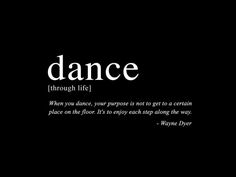 a black and white photo with the words dance