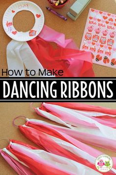 how to make paper ribbon ribbons for valentine's day crafts with kids and adults