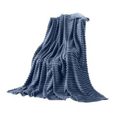 an image of a blanket that looks like it is made out of wavy blue fabric