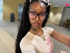 @amx111ia         #pinterest #coquette #pinterestgirl #trending #blackgirlaesthetic #softgirl #softgirlaesthetic #itgirl #backtoschool #blackgirlhairstyles #bows #bowaesthetic #cleangirl #cleangirlaesthetic #ootd #silver #girlblogger #glam #princess Black Girly Things, Pinterest Coquette, Cute Box Braids, Pretty Braided Hairstyles, Pretty Ppl, Hairdos For Curly Hair, Black Femininity, Face Card