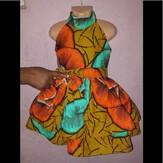 African Ankara Prints In Beautiful Dress For Kids Age 2t-6t Ankara Dresses For Kids, Dresses Ankara, Kente Dress, Dress For Kids, Culture Day, Dresses For Kids, Ankara Gown, Ankara Gown Styles, Ankara Dresses